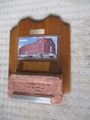 Detroit Red Wings Olympia Stadium / Old Red Barn Brick Display Piece Original