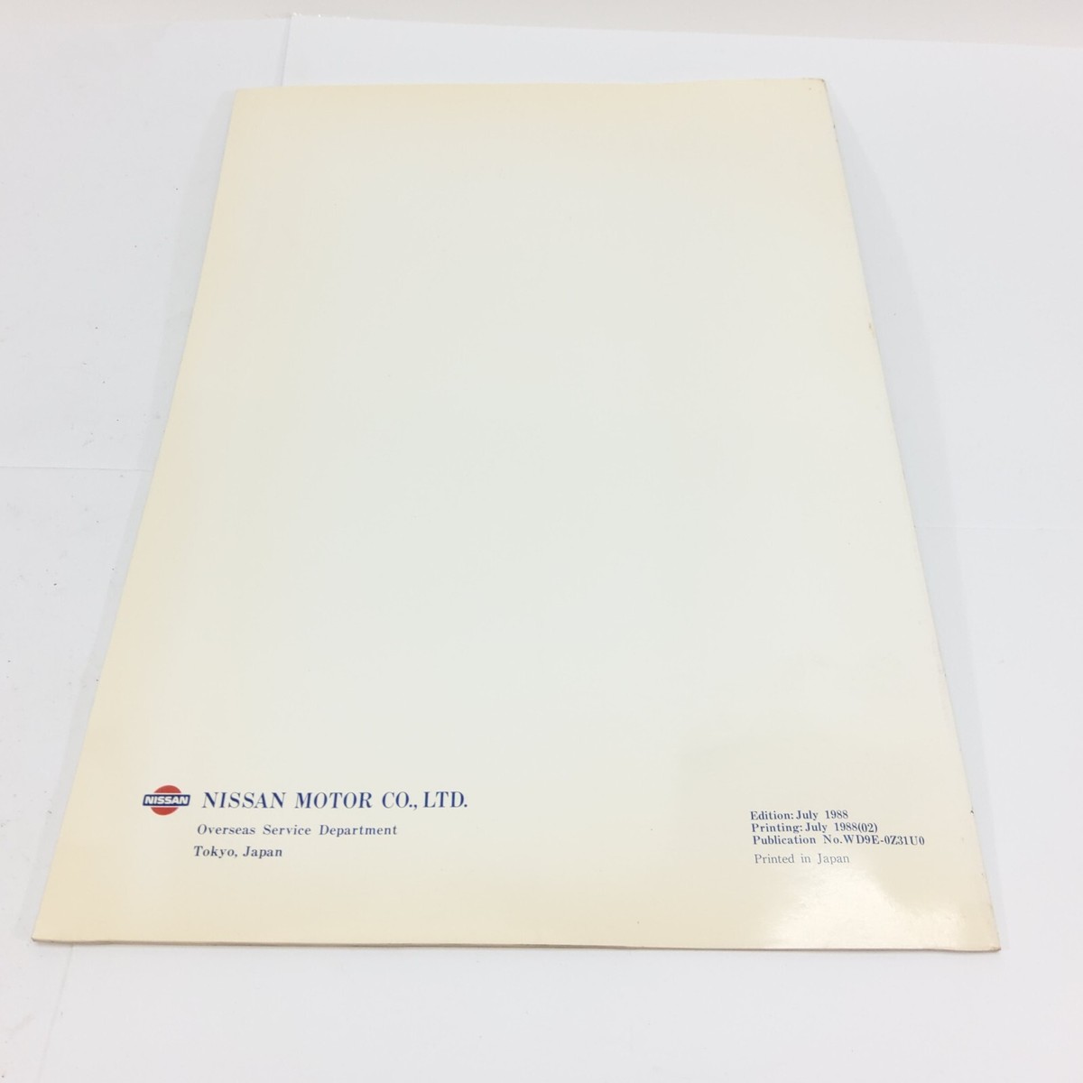 1989 Nissan 300ZX Factory Electrical Wiring Diagrams Manual