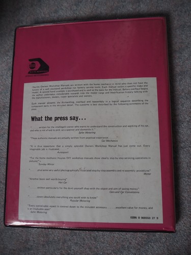 Haynes BLMC 1800 18 85 owners workshop manual MK1 Austin Morris Wolseley 1964+ - Picture 8 of 9