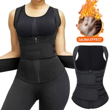Fajas Waist Trainer Vest Double Belt Waist Cincher Trimmer Girdle Back Support