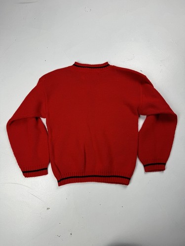 Vintage NBA STUFF! Chicago Bulls Knit Pullover Sweater Youth Kids Med 10-12 Vtg - Picture 6 of 6