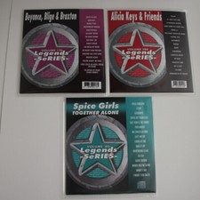 KARAOKE CDG LEGENDS SERIES BEYONCE, 176,ALICIA KEYS 194,SPICE GIRLS 80 IN VINYL