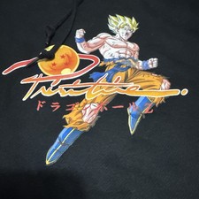 PRIMITIVE x Dragon Ball Z Hoodie Mens Size Medium Black Comeback Collab NEW