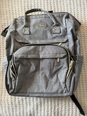 Lovevook Gray Waterproof Computer iPad Backpack USB 16x17 