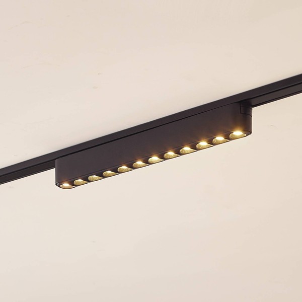 Lindby Led 'Lumaro 48V' (Modern) In Schwarz (10 Flammig, ), Wohnzimmerleuchte-image