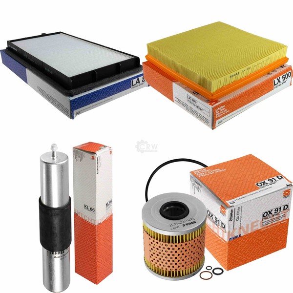 Mahle Kraftstofffilter Kl 66 Innenraum La 80 Luftfilter Lx 500 ÖLfilter Ox 91D-image