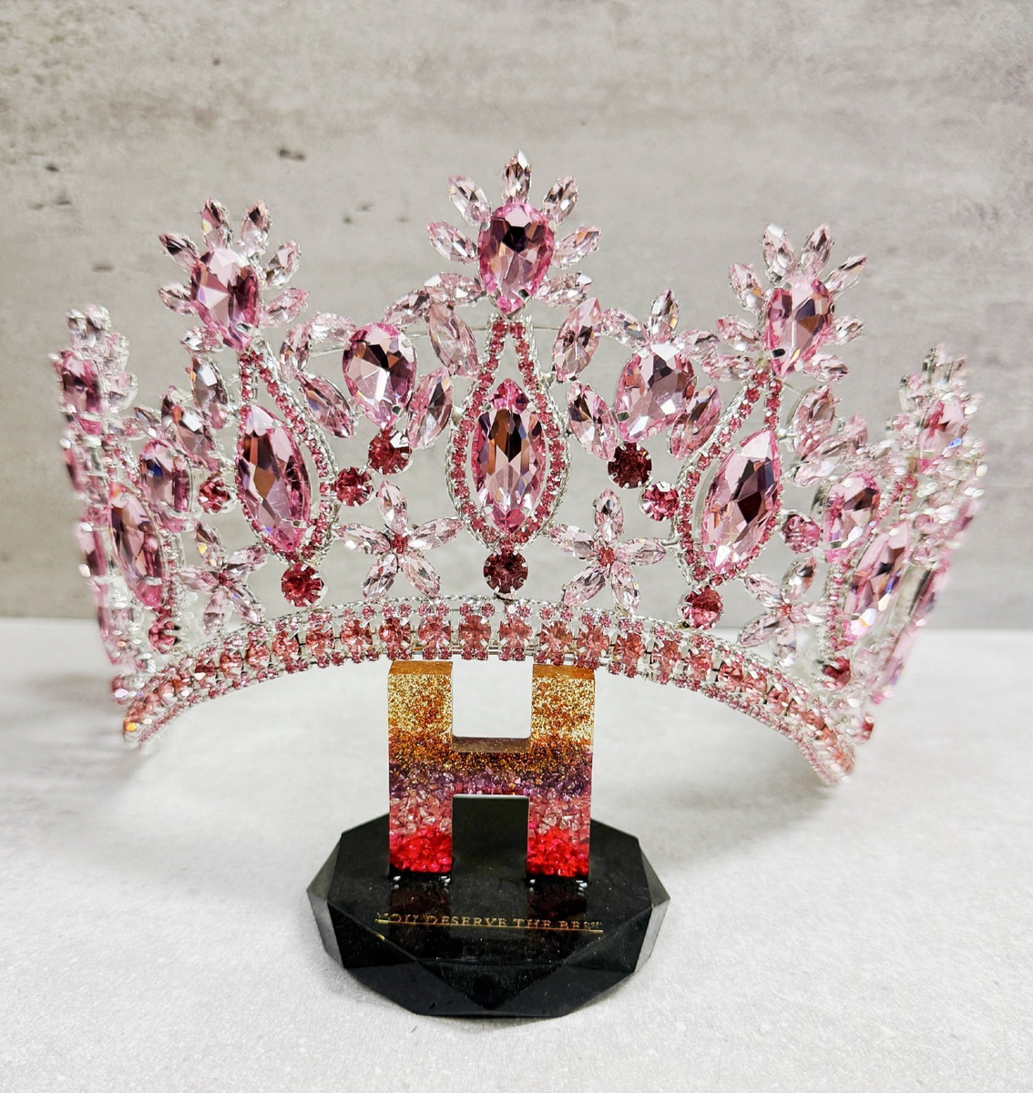 Pink Wedding Crown, Royal Princess Crown, Homecoming Prom  display picture 1
