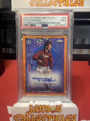 2024/25 Topps Chrome Logofractor UCC Paolo Maldini /25 Auto Starball Legends