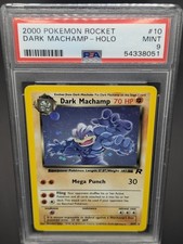 2000 Team Rocket Dark Machamp #10/82 PSA 9 Mint Condition 