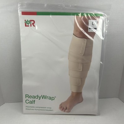 L&R ReadyWrap Calf Adjustable Compression Wrap Large Tall Black New