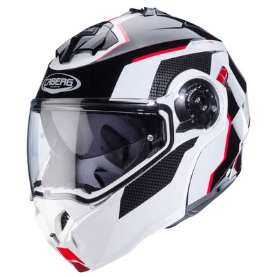 Caberg Flip Up Helmet Duke Evo Move Black/White-Red - Size S