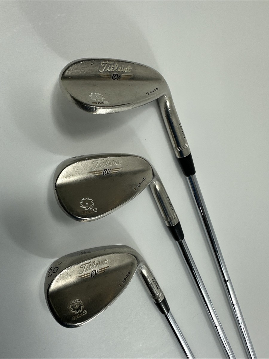 Titleist BV Vokey Design SM5 Chrome Wedge Set: 52 56 60 Men RH | eBay