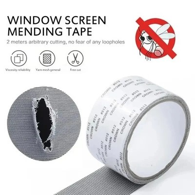 Screen Patch Repair Kit Window Repair Tape Fiberglass Covering Mesh Tool 5*200cm