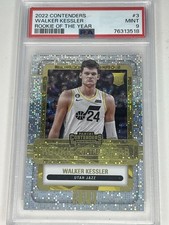 Panini 2022-23 Contenders Rookie of the Year Walker Kessler Utah Jazz #3 PSA 9