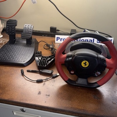 Thrustmaster Ferrari 458 Spider Xbox One Racing Steering Wheel With Pedals 