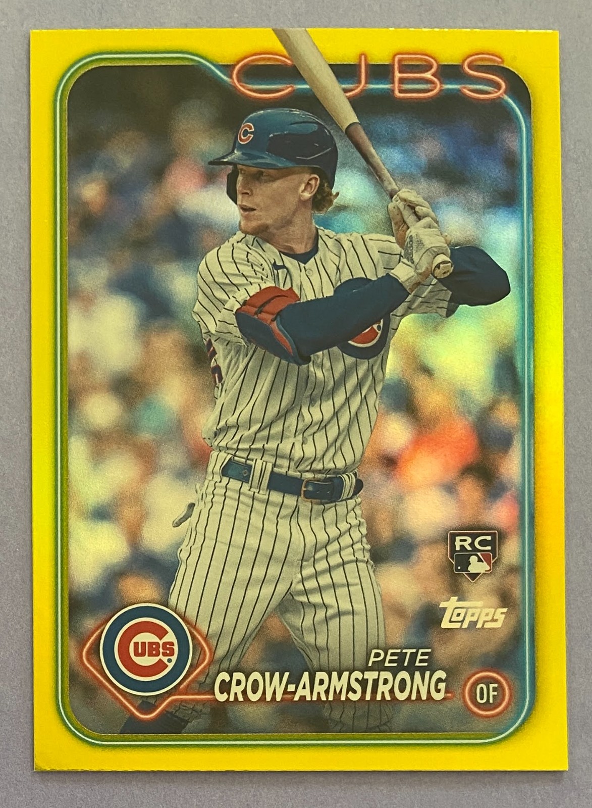 2024 Topps Series 2 Pete Crow-Armstrong Yellow Border SP Rookie #407