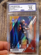 2021 Panini Phoneix #83 Cam Newton Fire Burst Gem Mint 10