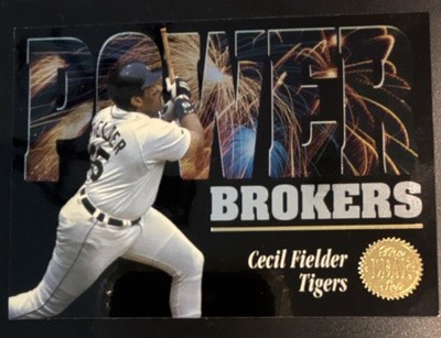 Donruss 1994 Cecil Fielder #7 Power Brokers Insert Tigers Baseball Card