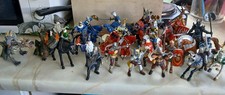 Job lot Papo Knights, horses and foot soldiers. Dragons and wizards.