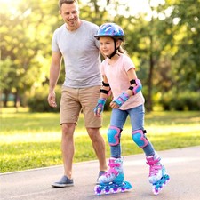 Kids Inline Skates for Boys Girls, Perfect Skating Gift for Indoor  Outdoor