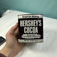Vintage Hershey’s Cocoa Tin 16 Once Made In USA Almost Full Of Vintage Cocoa