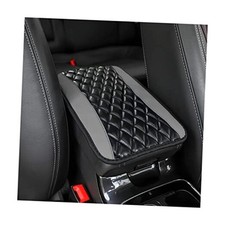 Gray Universal Leather Armrest Pad for Car Center Console - Waterproof Seat