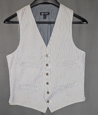 J. Crew Striped Seersucker Vest Size Small