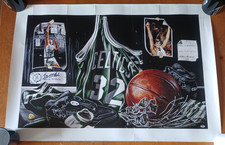 Kevin McHale Celtics Signed Autograph Poster 34"x24" Litho Tribute to Greatness