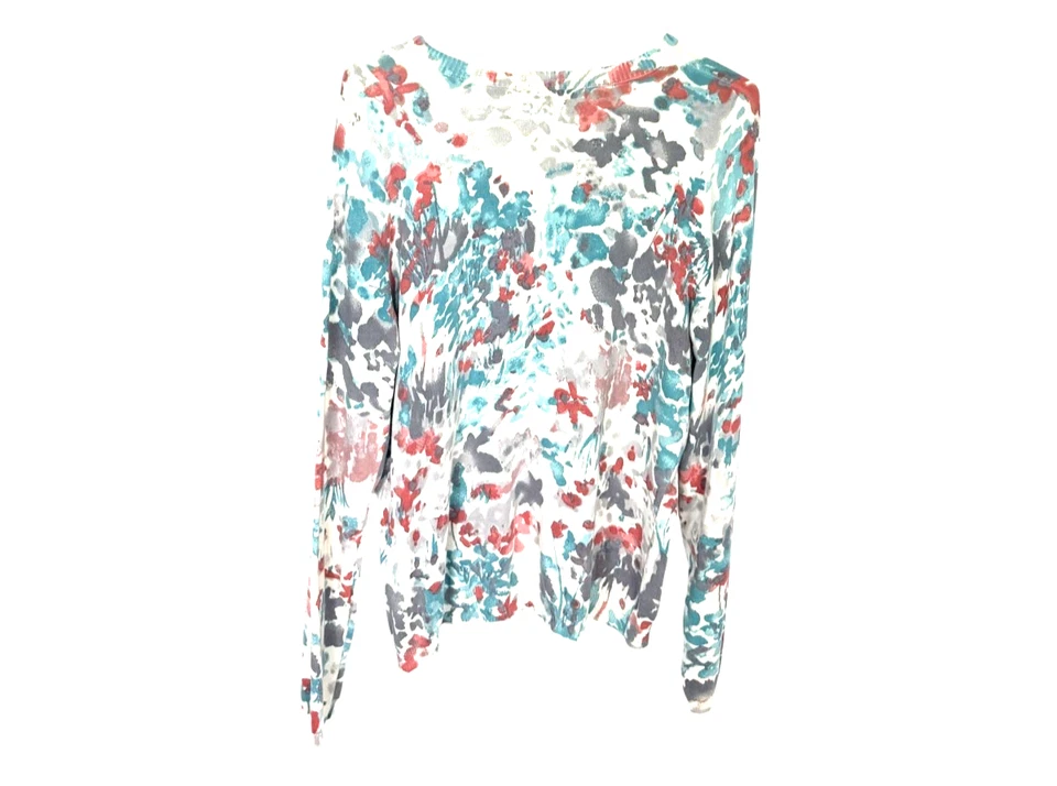 Cárdigan Jones New York talla XL multicolor acuarela ambiente bloomcore fairy grunge Foto 2 de 4