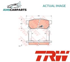 BRAKE PADS SET BRAKING PAD REAR GDB499 TRW NEW OE REPLACEMENT