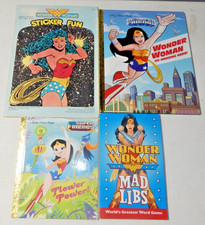 4 Wonder Woman Books An Amazing Hero! (DC Super Friends) (Big Golden Book)