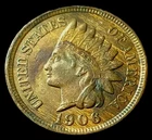 1906 INDIAN HEAD CENT UNCIRCULATED! STUNNING TONING! A beautiful coin!