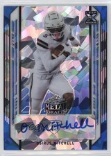 2021 Leaf Metal Draft Blue Crystals 14/25 Osirus Mitchell #BA-OM1 Auto 0q1p