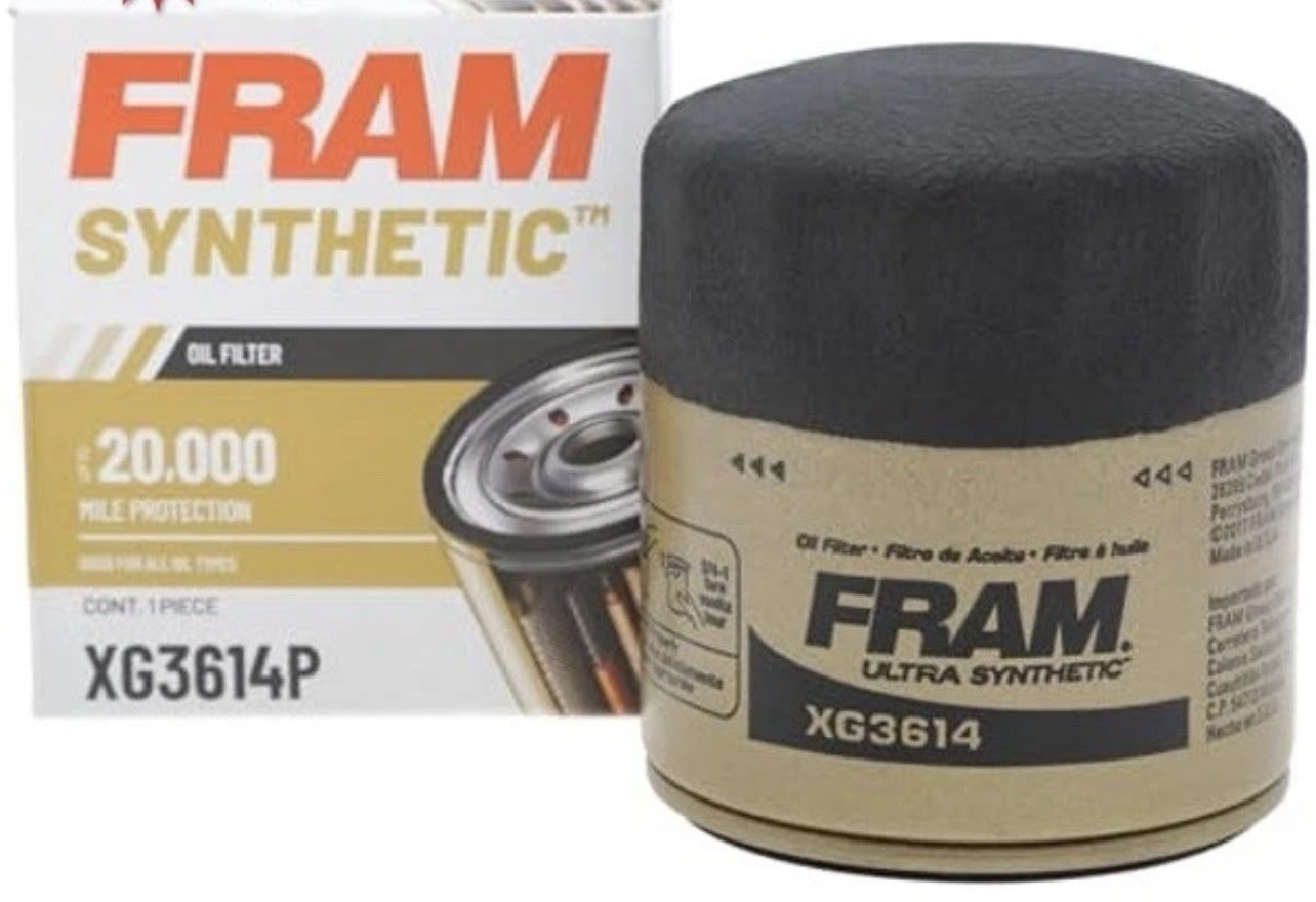 Fram Synthetic Xg3614p For 20k Mile Changes Oil Automotive R