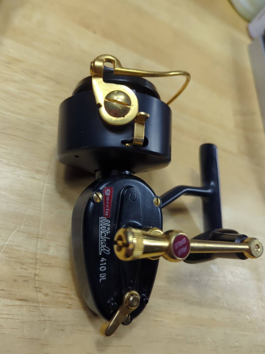 Rare Vintage Garcia Mitchell 410 DL In Wood Box Read Description