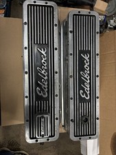 Bbc Chevy V-8 396 454 Edelbrock Valve Cover 4280 Elite Series Finned Tall Bbc Chevy V-8 396 454 Edelbrock Valve Cover 4280 Elite Series Finned Tall