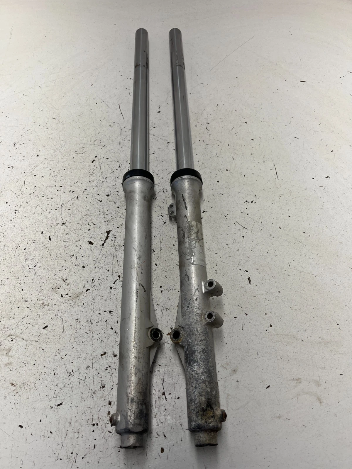 84 1984 Kawasaki KX80 Kx 80 OEM Front Fork Forks Suspension Shock Tube READ