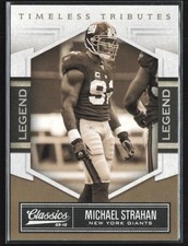 Michael Strahan 2010 Panini Classics Timeless Tributes Gold /50 #237 New York