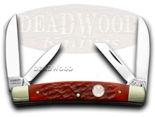 Buck Creek Red Pickbone Congress Pocket Knife 6682RPB Knives