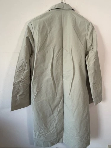 Calvin Klein Light Sage Single-Breasted Trench Coat L image 5