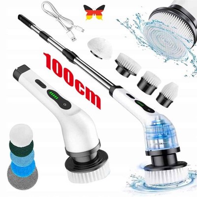 Elektrische Reinigungsbürste, Kabelloser Power Scrubber mit 9 Bürstenköpfen