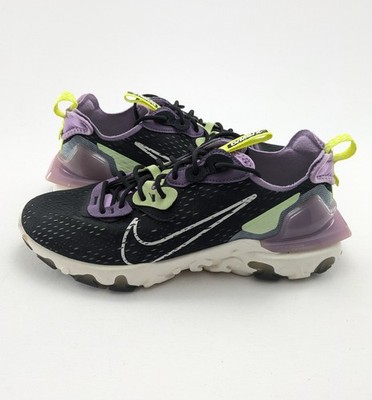 Mens Nike NSW React Vision Black Grey Gravity Purple Shoes CD4373-002 Size 10 