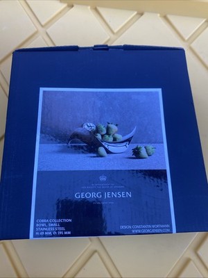 Georg Jensen Cobra Bowl - NEW with Original Box DISTRESSED BOX