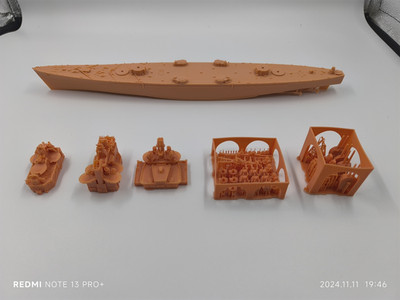 1/700 British Royal Navy HMS Vanguard Battleship(full Hull/waterline)