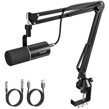 TONOR Dynamic Podcast Microphone, XLR/USB Mic for Podcasting, Recording, Stre...
