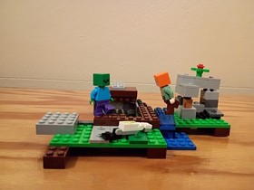 LEGO Minecraft The Iron Golem 21123 Set + Piece from 21114 Farm INCOMPLETE