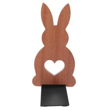 Wooden Bookend Rabbit Bookend Decorative Book End for Shelf Wooden Desk Book
