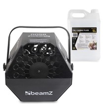 Bubble Making Machine Kids Garden DJ Disco Party & 5L Bottle Liquid