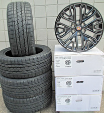 22 New Cadillac Escalade Factory Style Satin Black Milled 4 Wheels Tires 5906