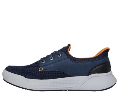 Skechers Slip Ins Shoe Men Navy knit Memory Foam Relaxed Fit  display picture 1